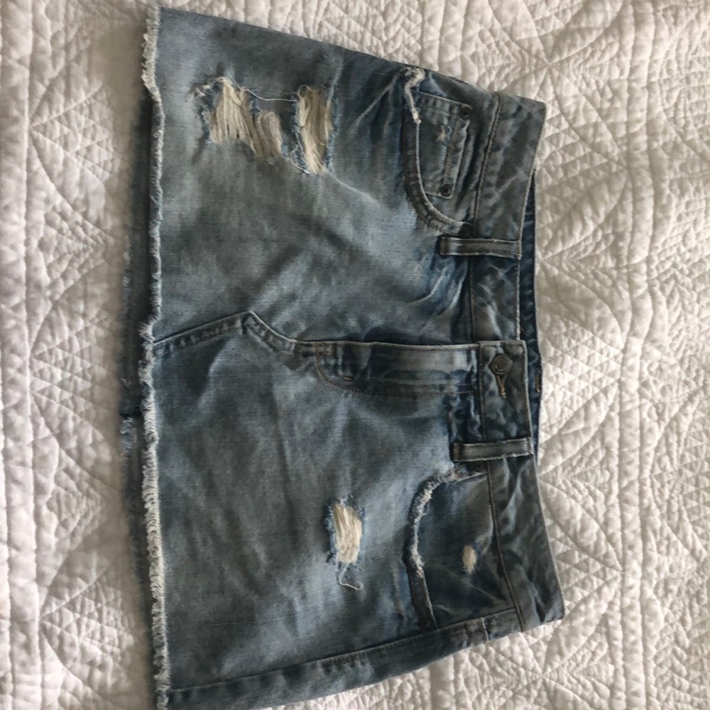 American eagle denim skirt